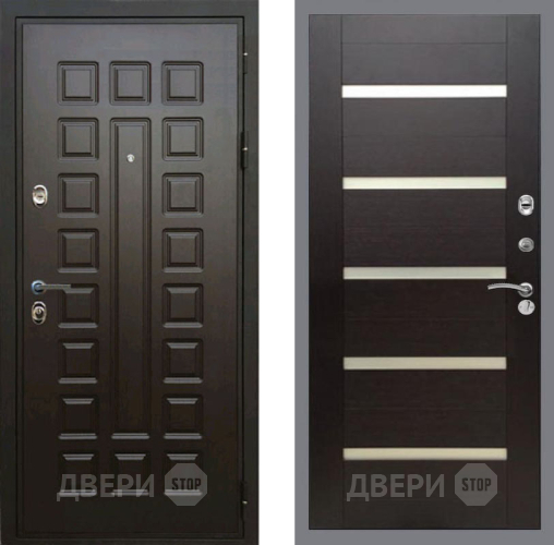 Дверь Рекс (REX) Премиум 3к СБ-14 стекло белое венге поперечный в Протвино