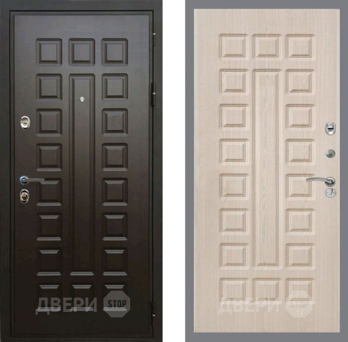 Входная металлическая Дверь Рекс (REX) Премиум 3к FL-183 Беленый дуб в Протвино