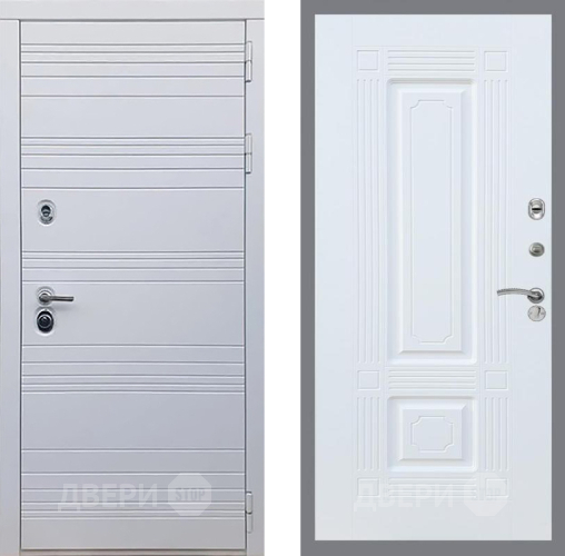 Входная металлическая Дверь Рекс (REX) 14 Силк Сноу FL-2 Силк Сноу в Протвино
