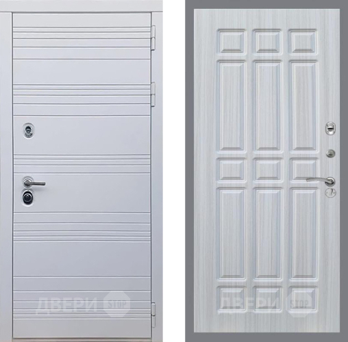 Входная металлическая Дверь Рекс (REX) 14 Силк Сноу FL-33 Сандал белый в Протвино