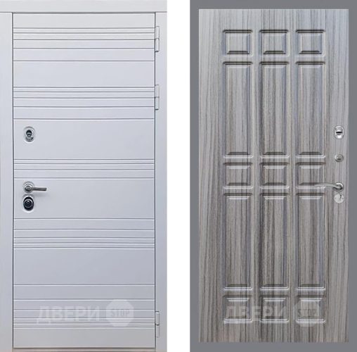 Входная металлическая Дверь Рекс (REX) 14 Силк Сноу FL-33 Сандал грей в Протвино