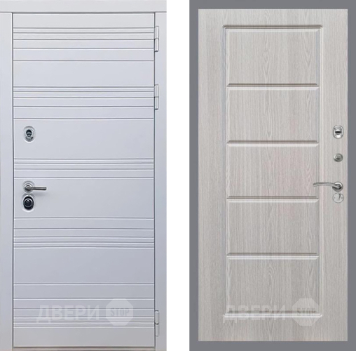 Входная металлическая Дверь Рекс (REX) 14 Силк Сноу FL-39 Беленый дуб в Протвино