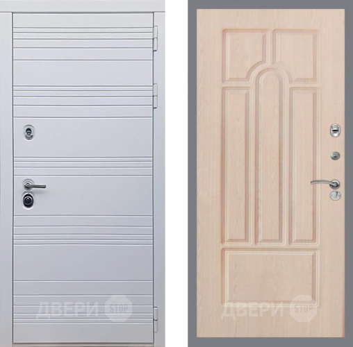 Входная металлическая Дверь Рекс (REX) 14 Силк Сноу FL-58 Беленый дуб в Протвино