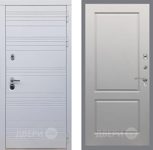 Входная металлическая Дверь Рекс (REX) 14 Силк Сноу FL-117 Грей софт в Протвино