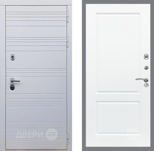 Входная металлическая Дверь Рекс (REX) 14 Силк Сноу FL-117 Силк Сноу в Протвино