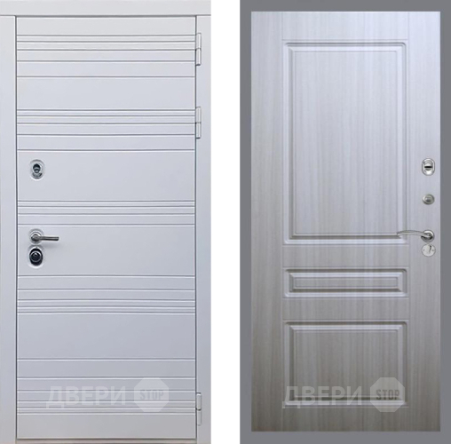 Входная металлическая Дверь Рекс (REX) 14 Силк Сноу FL-243 Сандал белый в Протвино
