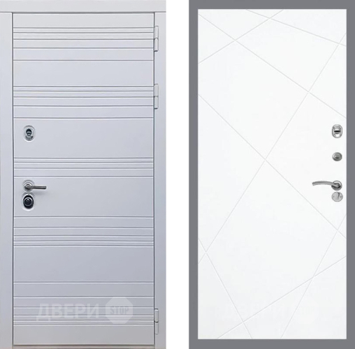 Входная металлическая Дверь Рекс (REX) 14 Силк Сноу FL-291 Силк Сноу в Протвино