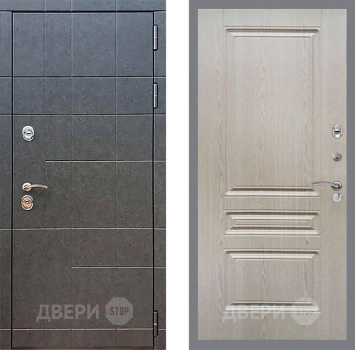 Входная металлическая Дверь Рекс (REX) 21 FL-243 Беленый дуб в Протвино