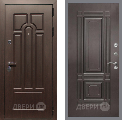 Входная металлическая Дверь Рекс (REX) Эврика FL-2 Венге в Протвино