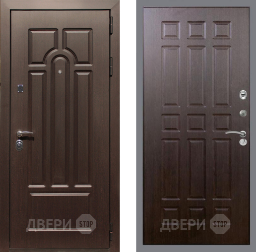 Входная металлическая Дверь Рекс (REX) Эврика FL-33 Венге в Протвино