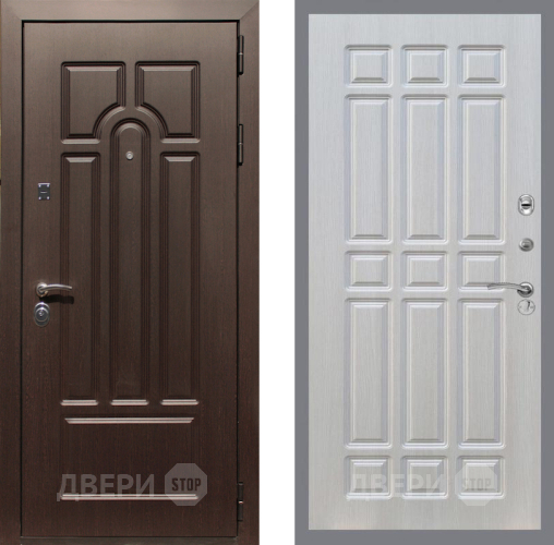 Входная металлическая Дверь Рекс (REX) Эврика FL-33 Лиственница беж в Протвино