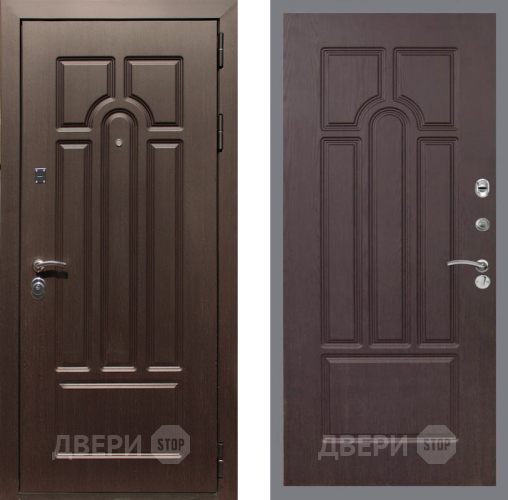 Входная металлическая Дверь Рекс (REX) Эврика FL-58 Венге в Протвино