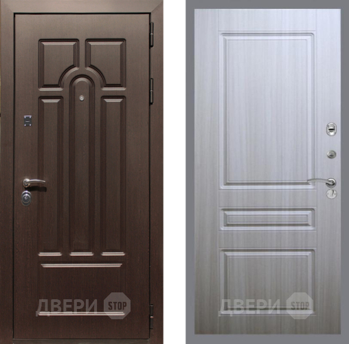 Входная металлическая Дверь Рекс (REX) Эврика FL-243 Сандал белый в Протвино