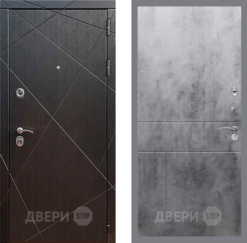 Входная металлическая Дверь Рекс (REX) 13 Венге FL-290 Бетон темный в Протвино