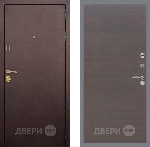 Входная металлическая Дверь Рекс (REX) Лайт 3К GL венге поперечный в Протвино