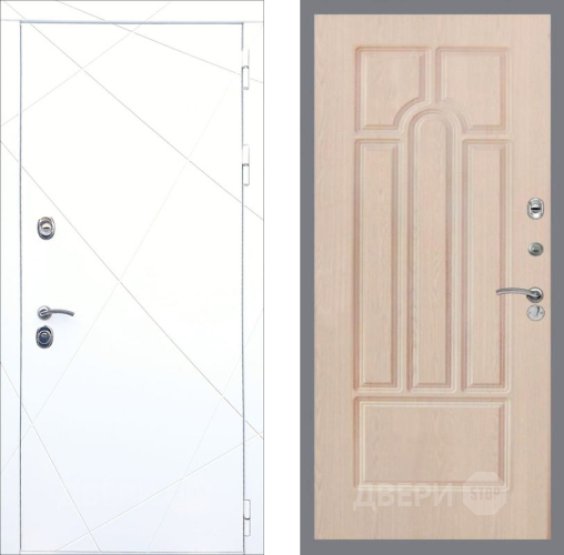 Входная металлическая Дверь Рекс (REX) 13 Силк Сноу FL-58 Беленый дуб в Протвино