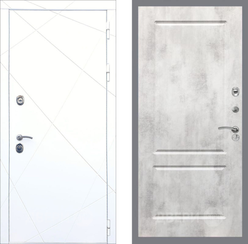 Дверь Рекс (REX) 13 Силк Сноу FL-117 Бетон светлый в Протвино