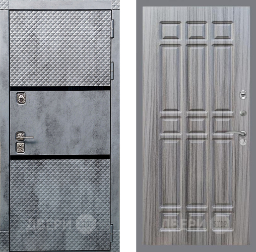 Входная металлическая Дверь Рекс (REX) 15 Бетон Темный FL-33 Сандал грей в Протвино