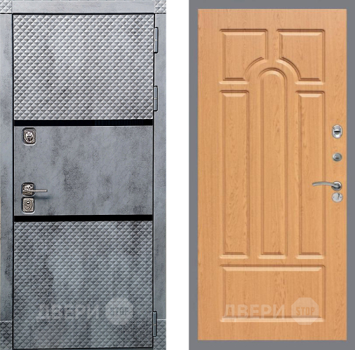 Входная металлическая Дверь Рекс (REX) 15 Бетон Темный FL-58 Дуб в Протвино