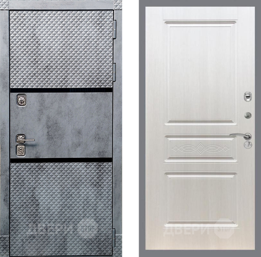 Входная металлическая Дверь Рекс (REX) 15 Бетон Темный FL-243 Лиственница беж в Протвино