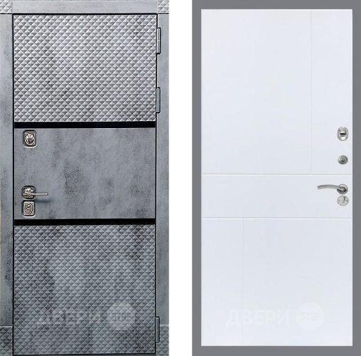 Входная металлическая Дверь Рекс (REX) 15 Бетон Темный FL-290 Силк Сноу в Протвино