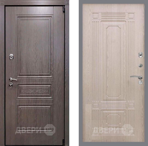 Входная металлическая Дверь Рекс (REX) Премиум-S FL-2 Беленый дуб в Протвино