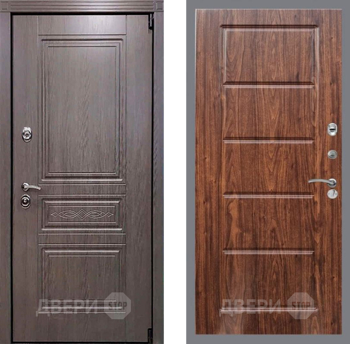 Входная металлическая Дверь Рекс (REX) Премиум-S FL-39 орех тисненый в Протвино