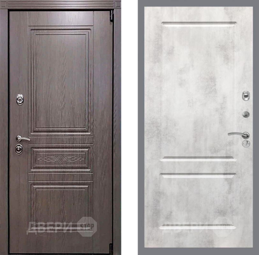 Входная металлическая Дверь Рекс (REX) Премиум-S FL-117 Бетон светлый в Протвино