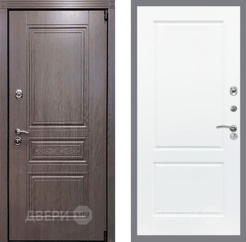 Входная металлическая Дверь Рекс (REX) Премиум-S FL-117 Силк Сноу в Протвино