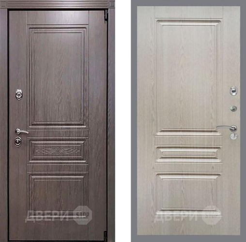 Входная металлическая Дверь Рекс (REX) Премиум-S FL-243 Беленый дуб в Протвино