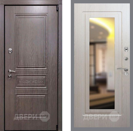 Входная металлическая Дверь Рекс (REX) Премиум-S FLZ-120 Беленый дуб в Протвино