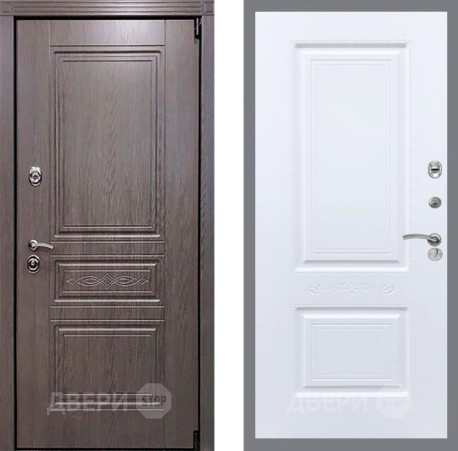 Входная металлическая Дверь Рекс (REX) Премиум-S Смальта Силк Сноу в Протвино