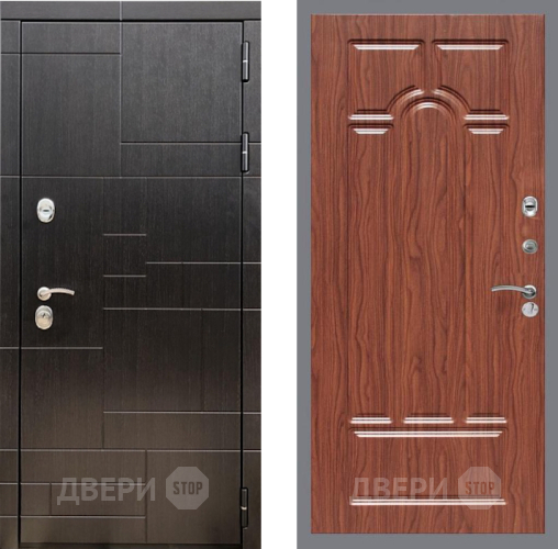 Входная металлическая Дверь Рекс (REX) 20 FL-58 орех тисненый в Протвино