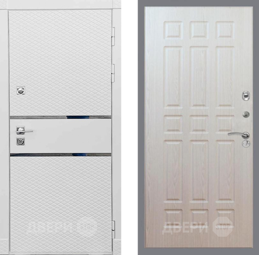 Входная металлическая Дверь Рекс (REX) 15 Силк Сноу FL-33 Беленый дуб в Протвино