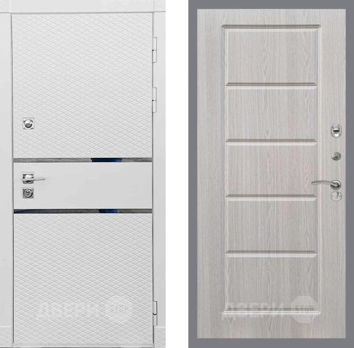 Входная металлическая Дверь Рекс (REX) 15 Силк Сноу FL-39 Беленый дуб в Протвино