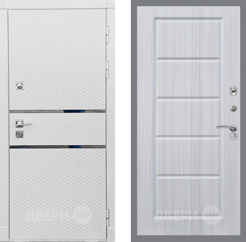 Входная металлическая Дверь Рекс (REX) 15 Силк Сноу FL-39 Сандал белый в Протвино