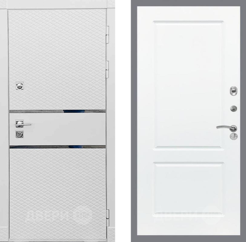 Входная металлическая Дверь Рекс (REX) 15 Силк Сноу FL-117 Силк Сноу в Протвино
