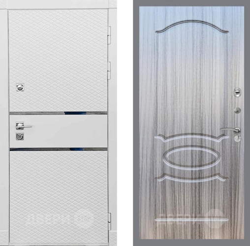 Входная металлическая Дверь Рекс (REX) 15 Силк Сноу FL-128 Сандал грей в Протвино