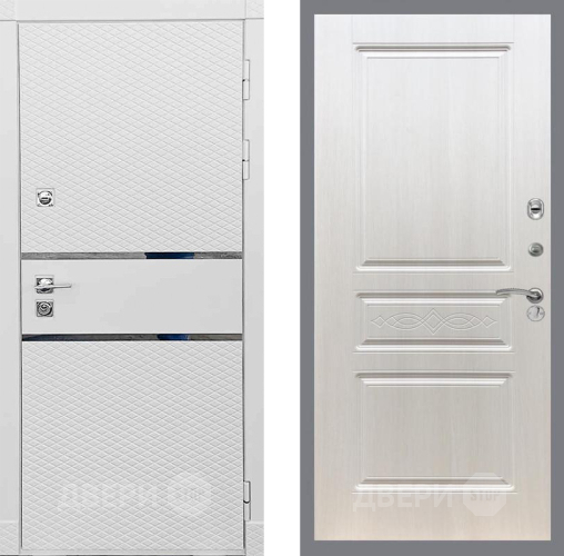 Входная металлическая Дверь Рекс (REX) 15 Силк Сноу FL-243 Лиственница беж в Протвино