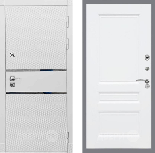 Входная металлическая Дверь Рекс (REX) 15 Силк Сноу FL-243 Силк Сноу в Протвино