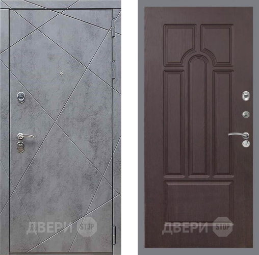 Входная металлическая Дверь Рекс (REX) 13 Бетон Темный FL-58 Венге в Протвино
