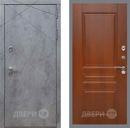 Входная металлическая Дверь Рекс (REX) 13 Бетон Темный FL-243 Итальянский орех в Протвино