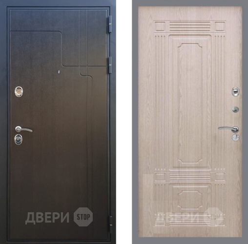 Входная металлическая Дверь Рекс (REX) Премиум-246 FL-2 Беленый дуб в Протвино