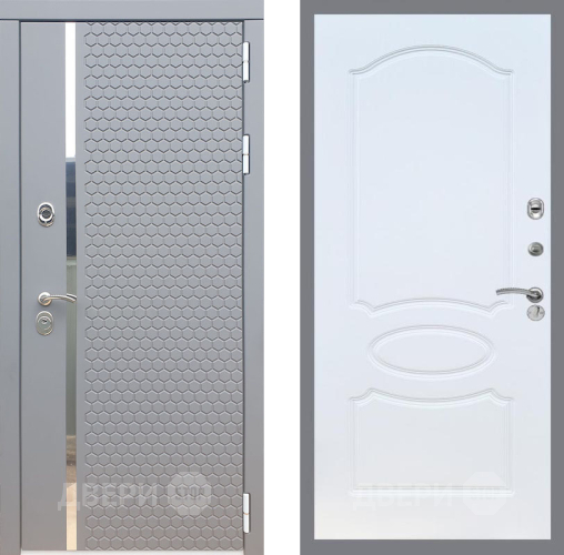 Входная металлическая Дверь Рекс (REX) 24 FL-128 Белый ясень в Протвино
