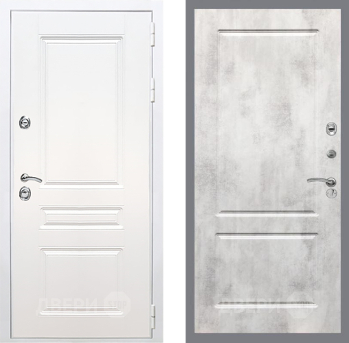 Дверь Рекс (REX) Премиум-н Силк Сноу FL-117 Бетон светлый в Протвино