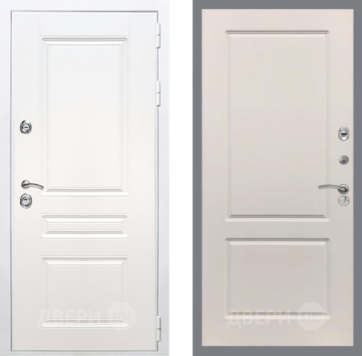 Входная металлическая Дверь Рекс (REX) Премиум-н Силк Сноу FL-117 Шампань в Протвино