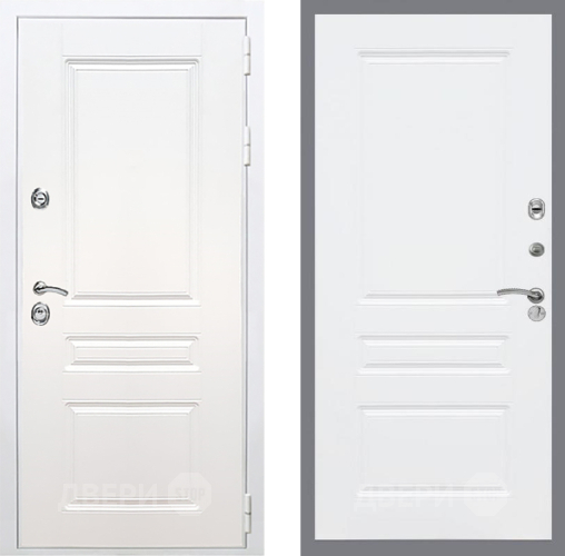 Входная металлическая Дверь Рекс (REX) Премиум-н Силк Сноу FL-243 Силк Сноу в Протвино