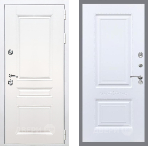 Входная металлическая Дверь Рекс (REX) Премиум-н Силк Сноу Смальта Силк Сноу в Протвино