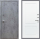 Дверь Рекс (REX) 13 Бетон Темный FL-117 Силк Сноу