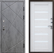 Дверь Престиж Лучи Царга Лиственница белая 860х2050 мм